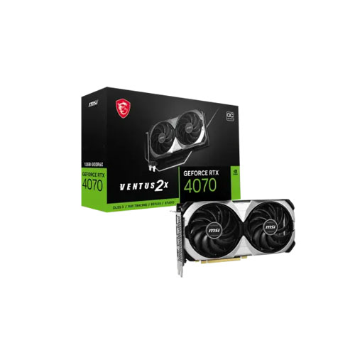 MSI GeForce RTX 4070 VENTUS 2X 12GB OC GDDR6X Graphics Card