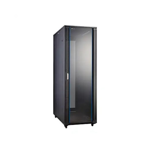 Safenet 22U Tempered Glass Door Floor Standing Server Cabinet